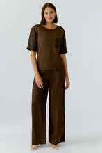 Load image into Gallery viewer, Oui - Linen Trousers in Brown
