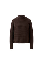 Load image into Gallery viewer, Oui - Knitted High Neck in Chocolate

