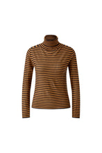 Load image into Gallery viewer, Oui - Stripe Roll Neck
