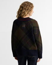 Load image into Gallery viewer, Barbour - Tartan V Neck Jumper in Navy
