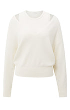Load image into Gallery viewer, Yaya - Knitted sweater with deep V-neck and layered top
