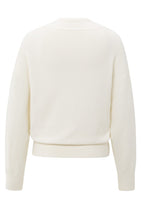 Load image into Gallery viewer, Yaya - Knitted sweater with deep V-neck and layered top
