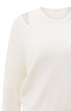 Load image into Gallery viewer, Yaya - Knitted sweater with deep V-neck and layered top
