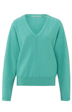 Load image into Gallery viewer, Yaya - Soft sweater with V-neck and batwing sleeves
