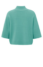 Load image into Gallery viewer, Yaya - Soft sweater with high neck and three-quarter sleeves
