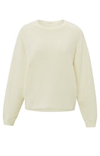 Load image into Gallery viewer, Yaya - Soft sweater with seam details in Beige
