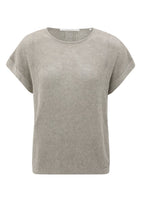 Load image into Gallery viewer, Yaya - Sleeveless knit top with back button detail
