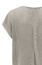 Load image into Gallery viewer, Yaya - Sleeveless knit top with back button detail
