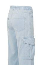 Load image into Gallery viewer, Yaya  - Cargo denim trousers with drawstring and pockets
