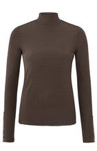 Load image into Gallery viewer, Yaya - Fine knit turtleneck with long sleeves and buttons
