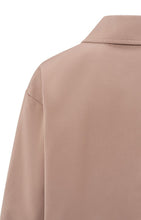 Load image into Gallery viewer, Yaya - Short oversized jacket in heavy satin with buttons
