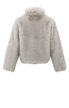 Load image into Gallery viewer, Yaya - Faux fur jacket with stand-up collar

