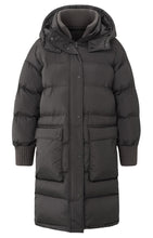 Load image into Gallery viewer, Yaya - Long puffer jacket with long sleeves, hoodie and pockets
