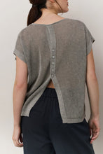 Load image into Gallery viewer, Yaya - Sleeveless knit top with back button detail
