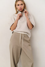 Load image into Gallery viewer, Yaya - Woven wide leg trousers with contrast waistband
