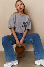 Load image into Gallery viewer, Yaya - Denim trousers with turn-ups and elastic waistband
