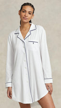 Load image into Gallery viewer, Polo Lounge - Jersey Sleepshirt in White
