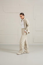 Load image into Gallery viewer, Yaya - Faux leather wide leg trousers with elastic waist and pocket
