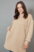 Load image into Gallery viewer, Eb&amp;Ive - La Vida Relaxed Dress in Camel
