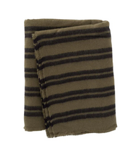Load image into Gallery viewer, Yaya - Striped Scarf in Dark Army Green

