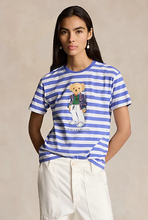 Load image into Gallery viewer, Polo Ralph Lauren - Polo Bear Striped Cotton Tee
