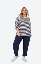 Load image into Gallery viewer, Eb&amp;Ive - Intrepid Stripe T-Shirt in Navy
