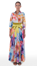 Load image into Gallery viewer, Sara Roka - TOSCA 105 Ankle length 3/4 sleeve button-down shirtdress
