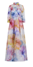 Load image into Gallery viewer, Sara Roka - Floral Organza Long Dress
