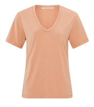Load image into Gallery viewer, Yaya - T-shirt with rounded V-neck and short sleeves in regular fit
