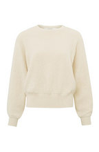 Load image into Gallery viewer, Yaya - Textured sweater with crewneck, long sleeves and rib details
