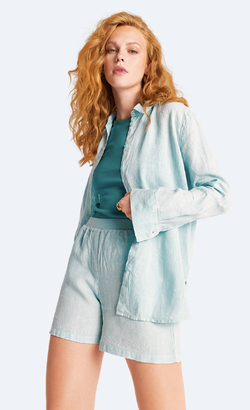 Riani - Linen Blouse in Ice Blue
