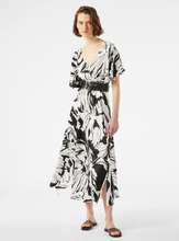 Load image into Gallery viewer, Penny Black - Long patterned satin dress
