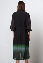 Load image into Gallery viewer, Religion - Salvo Shirt Dress Green &amp; Black
