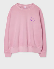 Load image into Gallery viewer, Ps By Paul Smith - Women&#39;s Mauve Cotton Oversized &#39;Happy&#39; Sweatshirt
