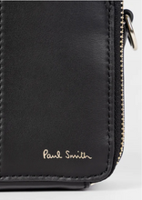 Load image into Gallery viewer, Ps Paul Smith - Women&#39;s Black Leather &#39;Signature Stripe&#39; Camera Bag
