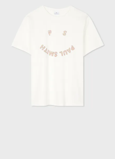 Ps Paul Smith - Women's White PS 'Happy' Dot T-Shirt