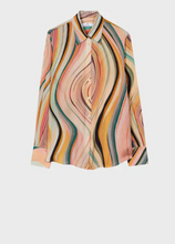 Load image into Gallery viewer, Ps Paul Smith - Women&#39;s Silk-Blend &#39;Swirl&#39; Print Shirt
