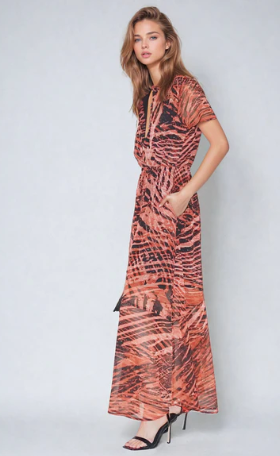 Religion - Blossom Maxi Dress Equus in Burnt Orange