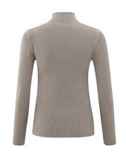 Load image into Gallery viewer, Yaya - Sweater with high neck and long sleeves in ribbed fabric
