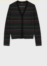 Load image into Gallery viewer, Ps Paul Smith - Women&#39;s Black Multicoloured Stripe Cardigan
