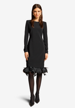 Load image into Gallery viewer, Riani - Dress with Feather Trim
