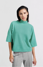 Load image into Gallery viewer, Yaya - Soft sweater with high neck and three-quarter sleeves
