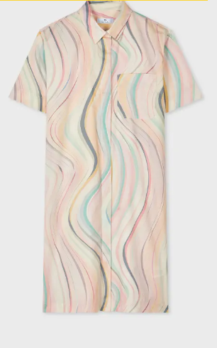 Ps Paul Smith - Women's 'Faded Swirl' Shirt Dress