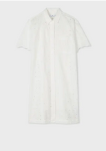 Load image into Gallery viewer, Ps Paul Smith - Women&#39;s White Cotton Broderie Anglaise Shirt Dress
