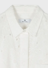 Load image into Gallery viewer, Ps Paul Smith - Women&#39;s White Cotton Broderie Anglaise Shirt Dress
