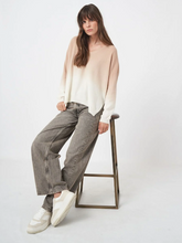 Load image into Gallery viewer, Repeat - Dip-dye cashmere sweater with V-neck
