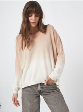 Load image into Gallery viewer, Repeat - Dip-dye cashmere sweater with V-neck
