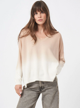 Load image into Gallery viewer, Repeat - Dip-dye cashmere sweater with V-neck
