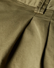 Load image into Gallery viewer, Ps Paul Smith - Women&#39;s Khaki Garment Dyed Pleated Wide-Leg Cropped Trousers
