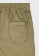 Load image into Gallery viewer, Ps Paul Smith - Women&#39;s Khaki Garment Dyed Pleated Wide-Leg Cropped Trousers
